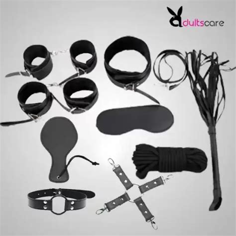 9pcs Luxury Black Bdsm Kit Bdsm Kits