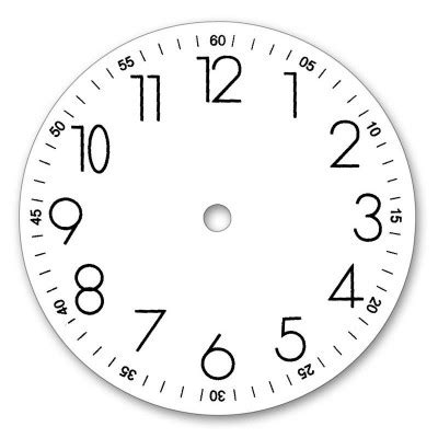 Uhr vorlage zum ausdrucken und selber basteln. Zifferblatt Ø 155 mm bei Selva Online