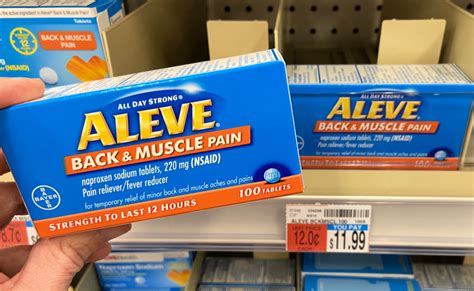 Aleve Back And Muscle Pain 100 Ct Bottles As Low As 049 At Cvs
