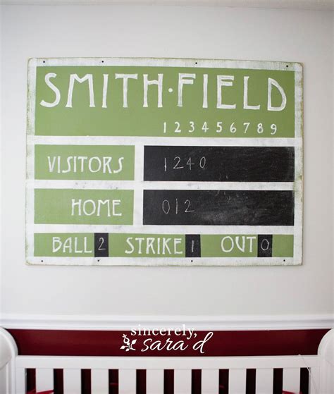Diy Vintage Scoreboard Baseball Room Baseball Theme 50th Party