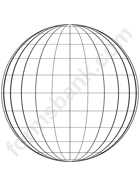 globe template printable