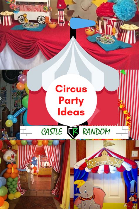 Circus Birthday Party Ideas Kids Castle Random Baby Wedding Shower