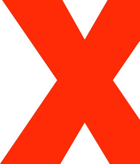 Download Red X Image Png Png And  Base