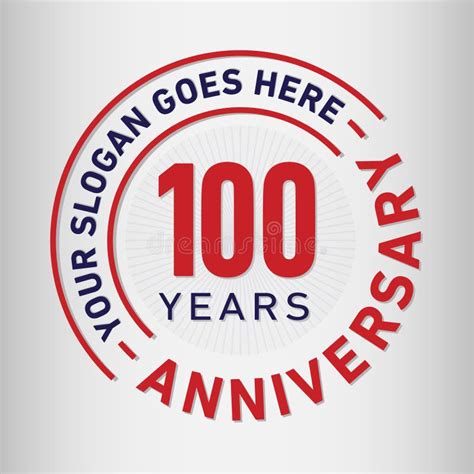 100 Years Anniversary Celebration Design Template Anniversary Vector