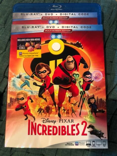 Incredibles 2 Blu Ray And Dvd Never Used Only Opened For Digital Code Ebay
