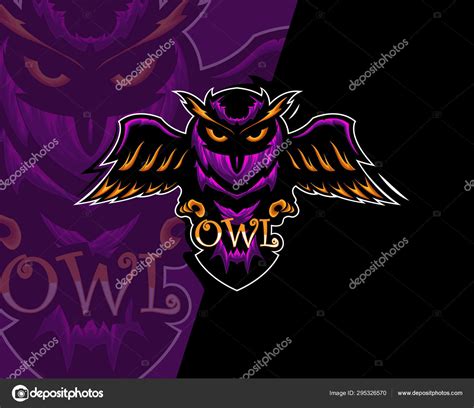 Owl Esport Gaming Mascot Logo Template Stock Illustration By ©sapdian94