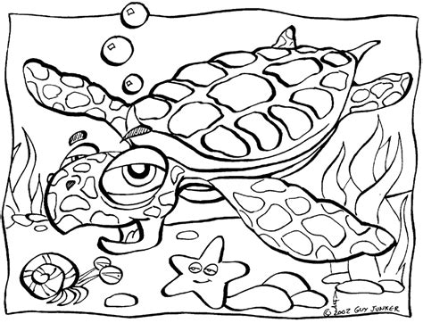 Sea Turtle Coloring Pages To Download And Print For Free