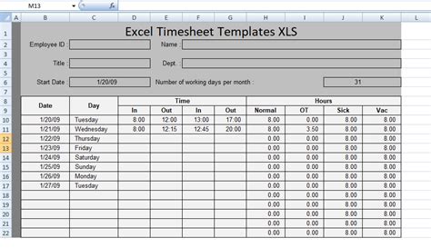 Overtime Template Excel Pdf Template