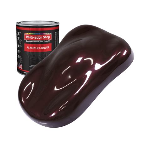 Restoration Shop Molten Red Metallic Acrylic Lacquer Auto Paint Quart Paint Color Only