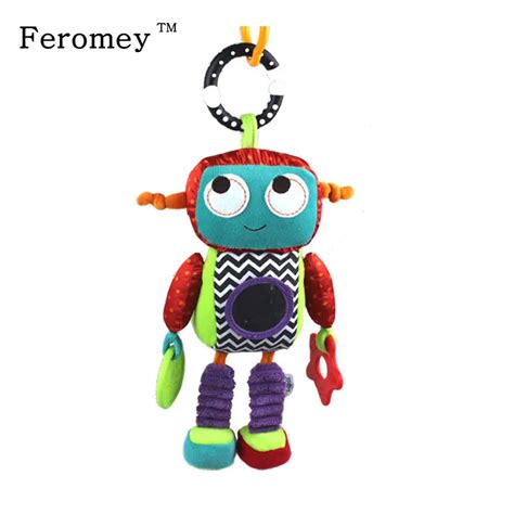 Sozzy Baby Plush Mobile Musical Rattle Toys Android Robot Baby Handing