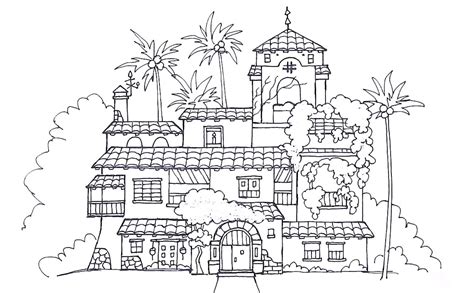 Para Colorear Encanto Casa Madrigal Imprimir Gratis