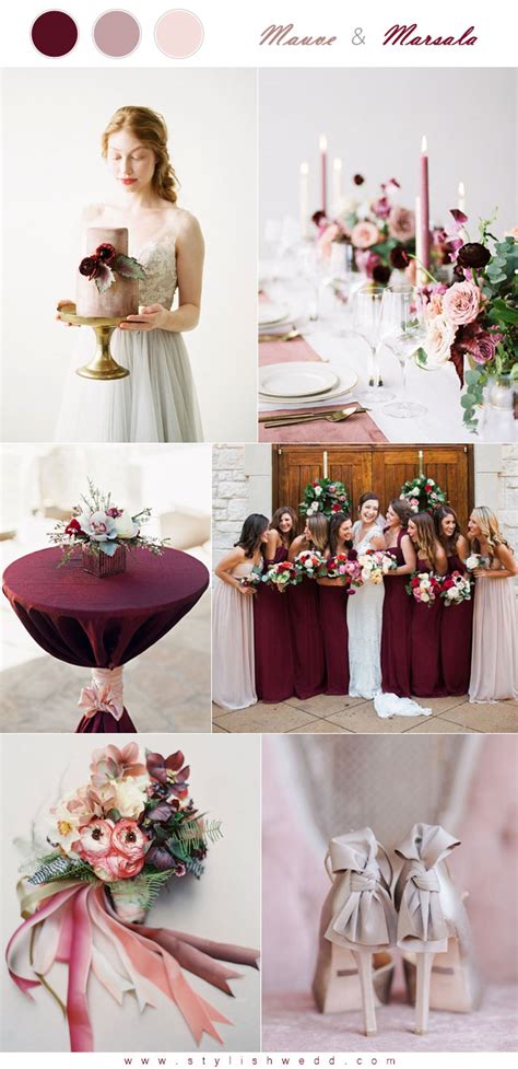 The Hottest 6 Mauve Wedding Color Palettes To Die For Stylish Wedd Blog