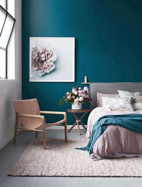 Gorgeous Dark Blue Walls And Blush Accents For Everyone Asking The