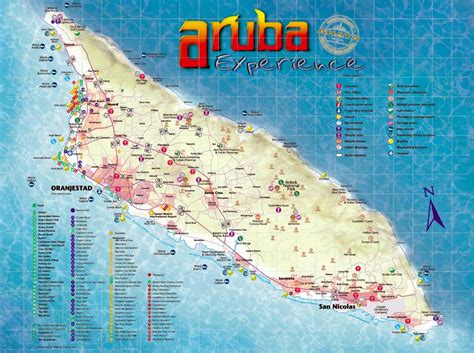 Mapas Imprimidos De Aruba Con Posibilidad De Descargar