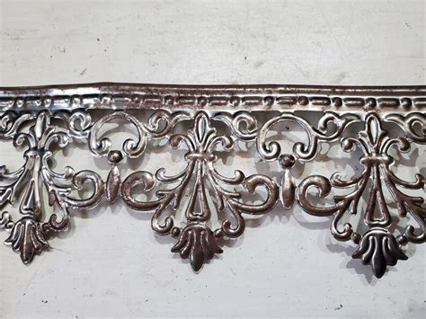 Rusty Metal Lace Ribbon Tin Filigree Edging Decorative Trim Etsy