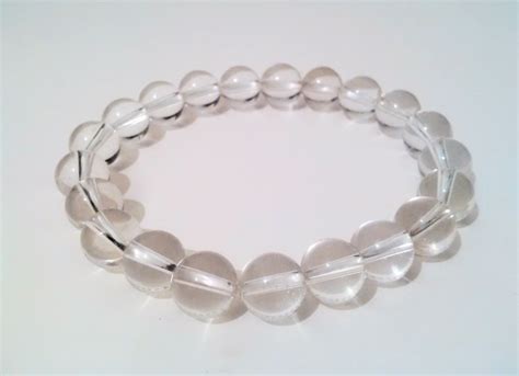 Clear Quartz Semi Precious Gemstone Stretch By Empresslounge