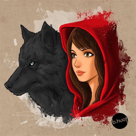 Little Red Riding Hood And The Wolf By Bunnarath On Deviantart