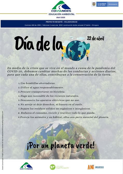 Día De La Tierra 22 De Abril De 2020 Coviandes