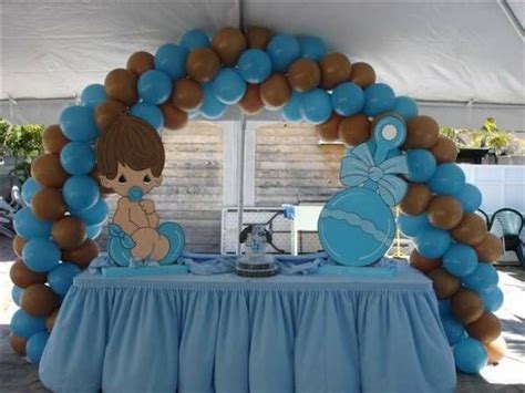 From baby shower banners and sashes, to for the lucky mum to be, there's nothing more exciting before the new arrival to the family than a fun filled baby shower packed full of advice, support and. Blue Brown Baby Shower Tableware | baby shower table ...