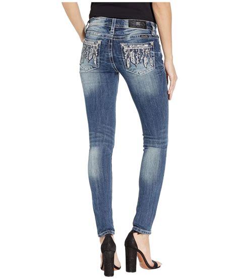 Lyst - Miss Me Feather Arrow Skinny Jeans In Medium Blue (medium Blue