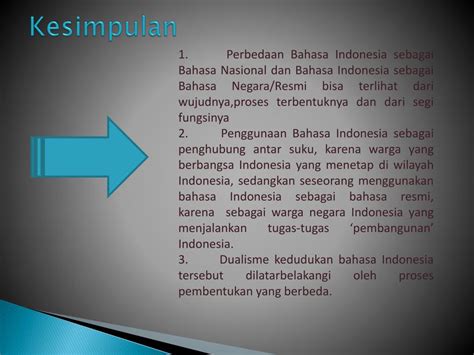 Pengertian Kedudukan Bahasa Indonesia Sebagai Bahasa Nasional Dan