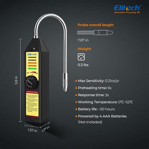 Buy Elitech Wjl 6000s Freon Leak Detector Halogen Gas Sniffer