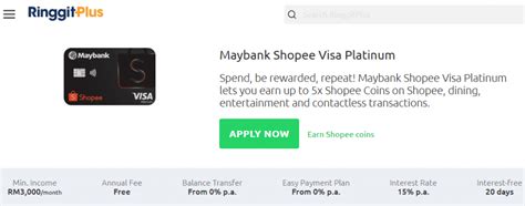 Everything you've ever wanted, in one card! Maybank Shopee Visa Platinum credit card | mypromo.my