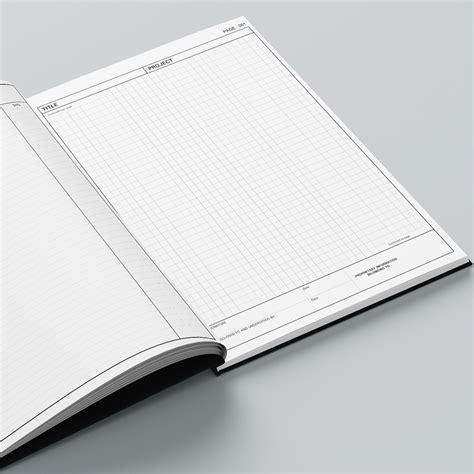 Laboratory Notebook A4 200 Grid Pages Navy Lettertec Logbooks