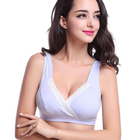 Womans No Rims 100 All Cotton Bra Simple And Comfortable Solid Color Wire Free Bras Lingerie