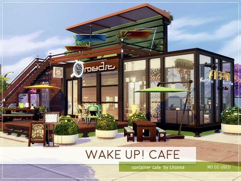 Container City Cafe Great For San Myshuno Found In Tsr Category Sims