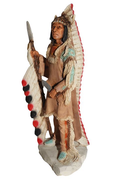Castagna Dekofigur Indianerfigur Indianer Native American Mato Tope