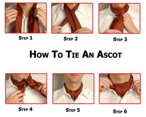 How Tie An Ascot Or Cravat Cravat Tie Tie Mens Ascot