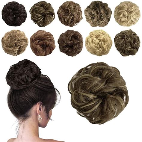 Curly Bun Wig Bun Hair Piece Bun Hairstyles Scrunchie