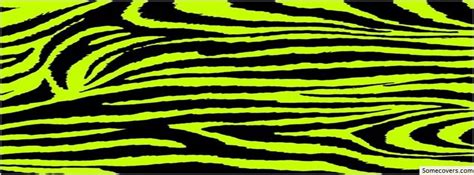 Lime Zebra Print Black Facebook Timeline Cover Facebook Covers Myfbcovers