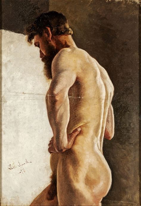 Seated Male Nude By Gustav Klimt On Artnet The Best Porn Website