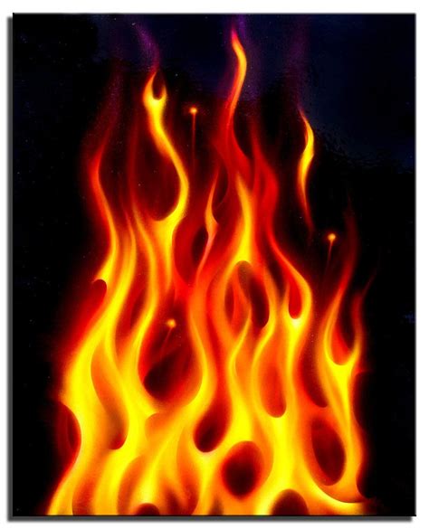 Flames In The Fire By Hardart Kustoms Fire Painting Air Brush Painting