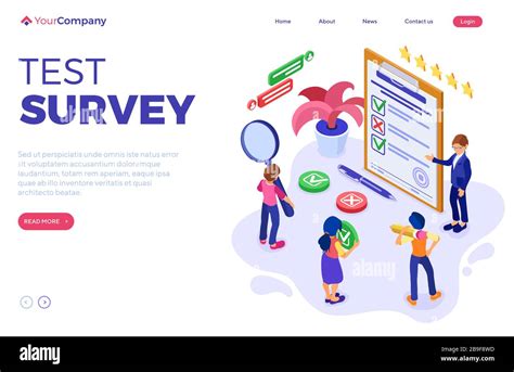 Survey Questionnaire Or Test Form Stock Vector Image And Art Alamy