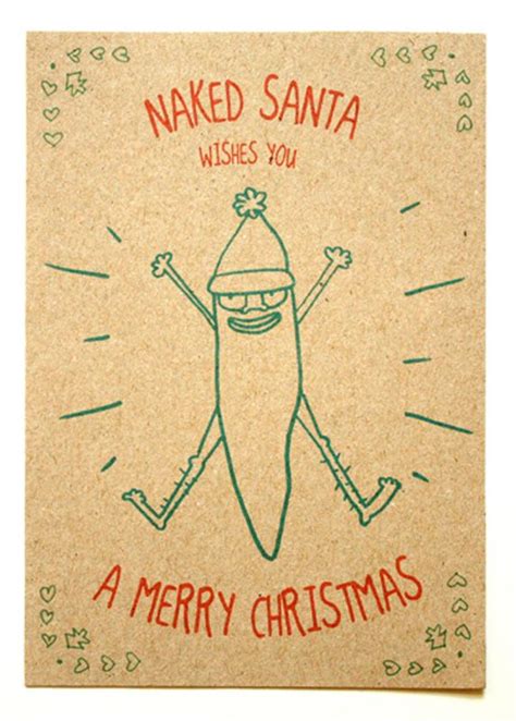 Naked Santa Wishes You A Merry Christmas Christmas Cards Merry Christmas Xmas Christmas