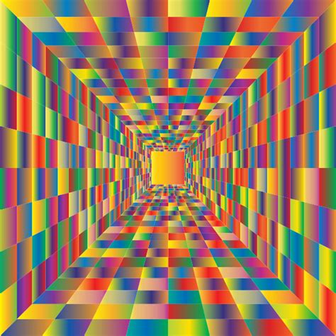 Colorful Perspective Grid 3 Free Svg