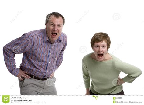 Married Couple Shouting Royalty Free Stock Photography