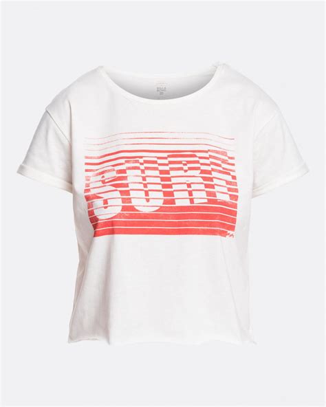 Mujer Stripe Surf Camiseta Salt Crystal Camisetas Billabong