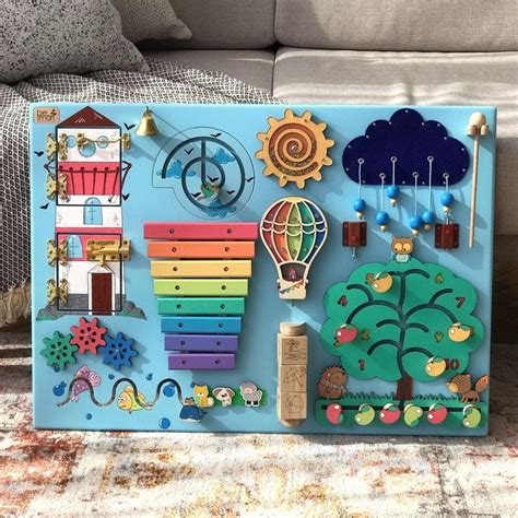 Toddler Busy Board Lighthouse Activity Board For Toddler Etsy