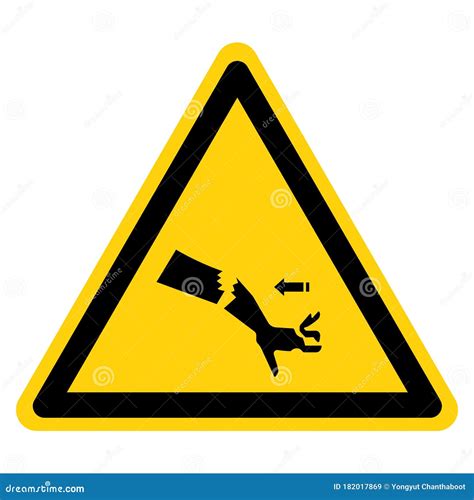 Warning Broken Glass Hazard Symbol Sign Vector Illustration Isolate