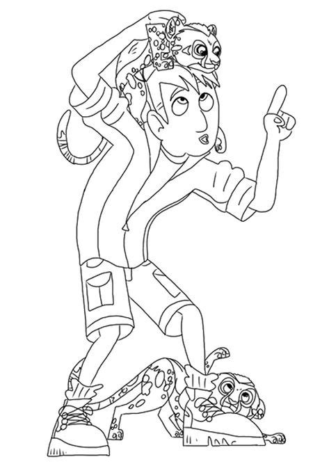Kratts Brother Coloring Pages Coloring Page Wild Kratts Coloring
