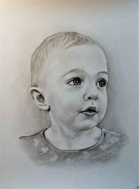 Charcoal Pencil Portraits Portrait Commission