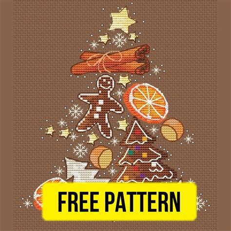 christmas tree gingerbread free cross stitch pattern halloween cross stitch patterns