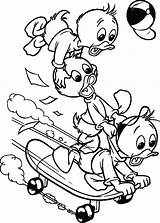 Coloring Huey Louie Dewey Skateboard Disney Drawing Cute Drawings Coloringpagesfortoddlers Colorear Para Solidworks Engineering Mickey Mouse Donald Dibujos Colouring Getdrawings sketch template