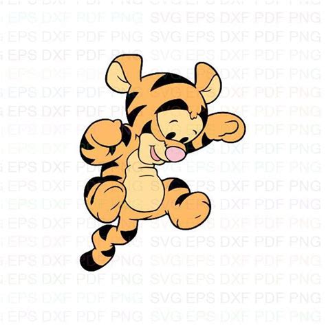 Baby Tigger Bouncing 2 Winnie The Pooh Svg Dxf Eps Pdf Png Etsy