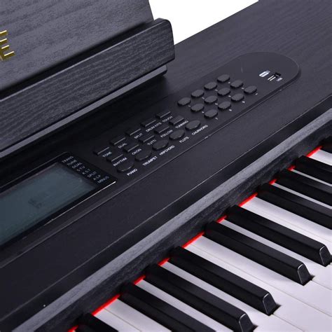 Black Digital Piano 88 Fully Weighted Keys Kadence