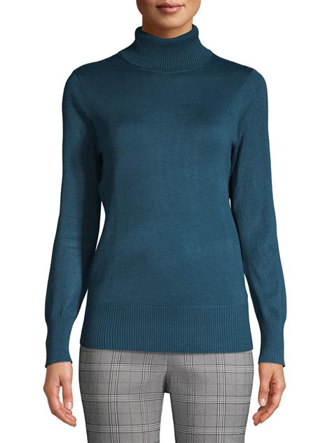 Time And Tru Womens Turtleneck Sweater